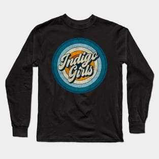 Indigo Girls - Retro Circle Vintage Long Sleeve T-Shirt